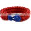 China Wholesale Manufacture high quality 550 Paracord Survival Bracelet with diamond knot for camping
