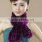 Best -Style Fashion 100% QYQX-Knitted scarf and snood with True rabbit hair