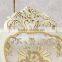 Hotel General Use Gold Gilt Armless Chair Solid Rubber Wood Gold Leaf Chair