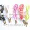new arriver colorful dc3.5 metal crystal cable