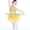 Yellow professional ballet tutu skirt for dance costume latin ballroom kids fancy dress costumes D008009