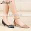 New patent ladies shoes folding heel high heels