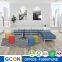 flat square sofa modular, metal frame cubic sofa