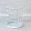 Office Stationery Metal wire Round waste bin Large Paper Trash Can