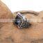 Thailand silver stainless steel men black single stone ring designs                        
                                                                                Supplier's Choice
