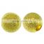 Brass Stardust Beads, Drum, gold color plated, 9x10mm, Hole:Approx 3.5mm, Sold By PC