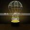 New Model 3D LED Lamp With Temperature Sensing Color Change Function