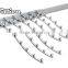Shop or supermarket metal chrome square tube metal ball hooks for hanging clothes