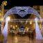 Wedding white led light decoration romantic cheap inflatable arch for sale