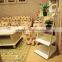 Home&garden furniture Foldable 4-Tier wooden garden flower display shelf