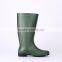 Manufacturer cheap green pvc rain boots without steel toe, cheap plastic pvc rain boots