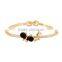 2015 new 18k Thick gold crystal butterfly bracelet