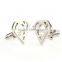 Brushed Silver Superman Cufflinks