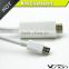 6FT gold plated mini displayport male to HDMI male cable