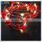 Hot sale led copper wire string lights with fish wire bead for children's bedroom,clothes,hat