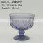 press glass drinkingware/goblet, Hiball, DOF, dessert bowl,Champagne flute in lilac color with Jewery patern