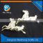 lovely horse shaped car emblem sticker in gold color with competitive price and top quality for car decoration