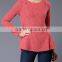 A-line Plus Size XXXL Fashion Cutting Blouse Design for Fat Women Tops