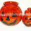 pumpkin shaped glass engraved candle holders Pumpkin shaped birthday cake candle holders