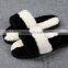 Wholesale Women Fashion sheep Fur slipper on Real Fur Trim Shoes for lady