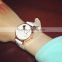 Vogue Women's Unique Design Heart Dial Leather Strap Watch Charm Lady Quartz Wrist Watch