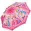 heat transparent print pipping children child pink umbrella