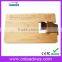 Eco Friendly Credit Card Wood USB, Wood Business Card USB for Promotional USB Wood