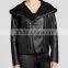 new product the newest style black genuine shearing jacket for women                        
                                                Quality Choice