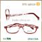 Newest children loved glasses ,with printed flower in temple red color eyewear frame