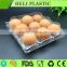disposable plastic egg tray clear packing plastic tray with lid