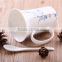 380ml fine bone china mug with spoon and decals new shape food safe