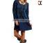 2015 hot sale new design casual style cotton denim dress JXY004