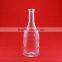 wholesale hot sale crylindrical glass bottle 700ml brand bottle with cork short neck water bottles