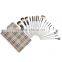 High Quality 20pcs per Set Square Bag White Handle Cosmetic Brushes Beauty Tools Horse Hair Makeup Brushes Set Kit Free Shipping