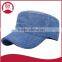 Mens Womens Jean Denim Solid army Cap / plain unconstructed Military Cap hat