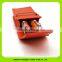 15016 Custom highly quality promotional Eco-friendly Italy leather pen bag double pcs