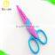 plastic handle children art craft decorative scissor