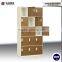 15 door stainless steel wardrobe multi-door clothes shoes cabinet with 5 layers