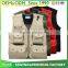 Custom made sleeveless work vests with multi pockets high quality volunteer vest