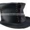 Polyester Laces Design Genuine Bullhide Leather TOPPER "Steampunk" TOP HAT