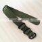 Army Green Stitched Hole Embroider Canvas Watch Band