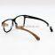 Double Color Layers Maple Wood Prescription Optical Frame Cut Design