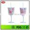 12oz bpa free insulated plastic wine glasses with straw