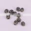 Cylinder shape Loose Beads with Pave Crystal Spacer Beads Jewelry Findings