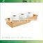 Bamboo Toilet Tank Storage Tray For Tissues