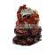 wonderful rainbow jasper crane and lotus carving for home decoration or gift