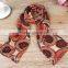 2015 Fashion Lady Women Silk Pattern Printed Chiffon Silk Neck Scarf China Wholesale