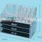 Custom Mouse over image to zoom Makeup-Cosmetics-Jewelry-Organizer-Clear-Acrylic-3-Drawers-Display-Box-Storage Makeup-Cosmetic