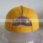High Quality Yellow Cotton Baseball Caps Embroidery Baseball Cap Bulk