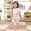New Design summer natural colored cotton short sleeve baby cotton clothes